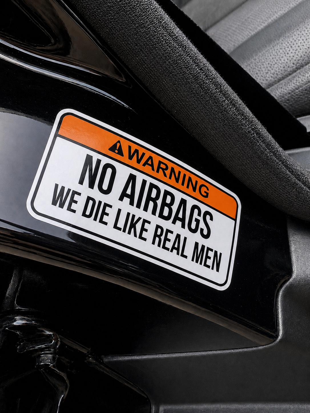 Autocolant FĂRĂ AIRBAG-URI