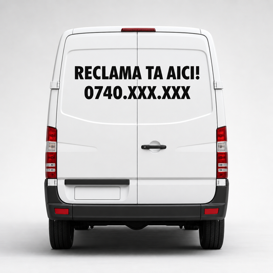 Sticker Auto Reclama text