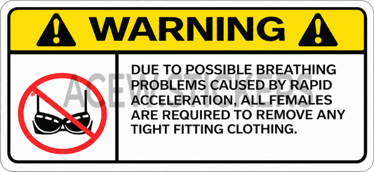 Sticker "DUE TO POSSIBLE BREATHING.."
